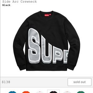 Supreme Side arc Crewneck